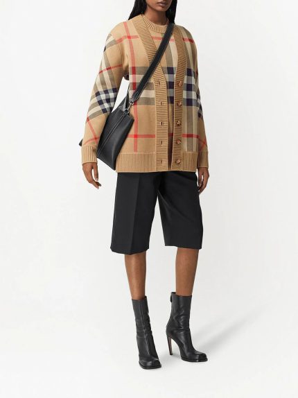 BURBERRY Women Oversized Check Cardigan