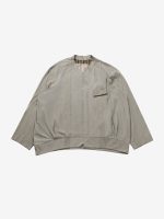 ZIGGY CHEN - Men Gathered Long Sleeve T-Shirt - Image 5