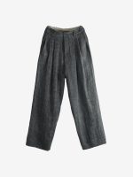 ZIGGY CHEN - Men Drop Crotch Wide Leg Trousers - Image 4