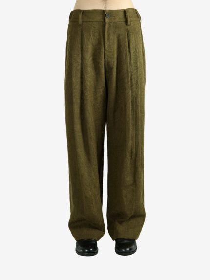 ZIGGY CHEN - Men Drop Crotch Wide Leg Trousers