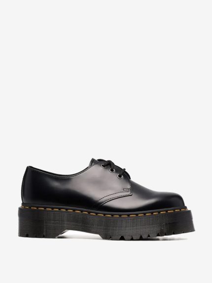 DR. MARTENS - 1461 Quad Polished Smooth Leather Derby Shoes