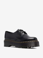 DR. MARTENS - 1461 Quad Polished Smooth Leather Derby Shoes - Image 2