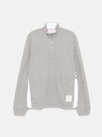 THOM BROWNE - Men Funnel Neck Half Zip Pullover