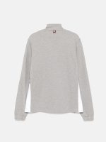 THOM BROWNE - Men Funnel Neck Half Zip Pullover - Image 2