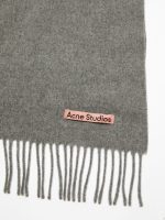 ACNE STUDIOS - Unisex Fringe Oversized Wool Scarf - Image 5