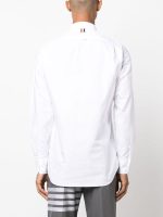 THOM BROWNE - Men Classic Oxford Shirt With Grosgrain Placket - Image 2