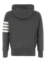 THOM BROWNE - Men Classic Full Zip Hoodie In Classic Loopback W/ Engineered 4 Bar - Image 5