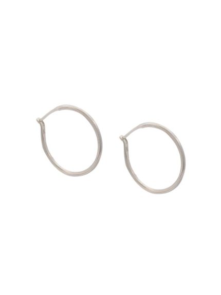 WERKSTATT MUNCHEN - Hoop Earrings Fine Hammered M4512