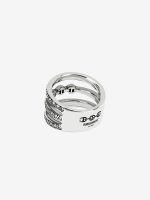 HOORSENBUHS - Asset Triple Band With Diamonds - Image 2