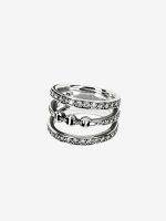 HOORSENBUHS - Asset Triple Band With Diamonds - Image 3