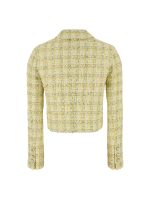 VERSACE - Women Cotton Mix Fancy Tweed Informal Jacket - Image 2