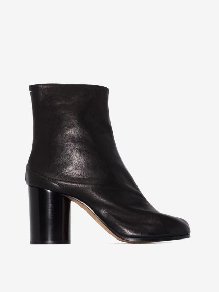 MAISON MARGIELA - Women Vintage Leather Tabi High Heel Ankle Boots