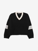 ENFANTS RICHES DEPRIMES - Men Asymmetrical Varsity V-Neck Sweater