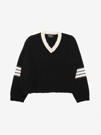 ENFANTS RICHES DEPRIMES - Men Asymmetrical Varsity V-Neck Sweater