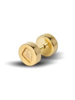 PARTS OF FOUR - Tiny Stud Earring (0.1 CT, Diamond Slab, YGA+DIA) - Image 2
