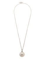 PARTS OF FOUR - Disk Necklace (0.2 CT, Tiny Faceted Diamond Slab, 35mm, DA+FCDIA)