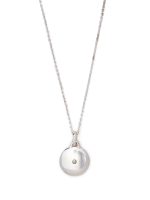 PARTS OF FOUR - Disk Necklace (0.2 CT, Tiny Faceted Diamond Slab, 35mm, PA+FCDIA) - Image 3