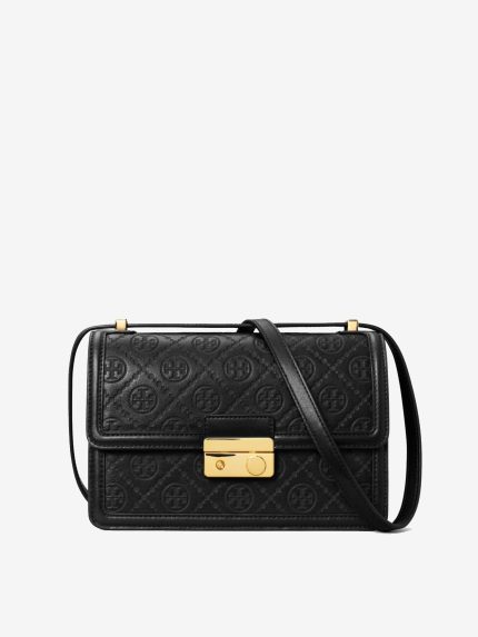 TORY BURCH - Women T Monogram Leather Shoulder Bag