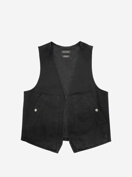 DET BLEV SENT - Men Denim Vest