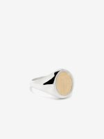 MAOR - Meek Ring Oval Top in Silver and Yellow Gold