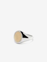 MAOR - Meek Ring Oval Top in Silver and Yellow Gold - Image 4