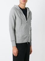 THOM BROWNE - Men Classic Full Zip Hoodie In Classic Loopback W/ Engineered 4 Bar - Image 2