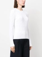 POLO RALPH LAUREN - Women Cable-Knit Cotton Crewneck Sweater - Image 2