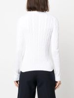POLO RALPH LAUREN - Women Cable-Knit Cotton Crewneck Sweater - Image 3