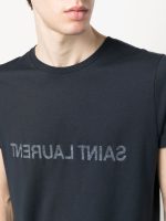 SAINT LAURENT - Men Round Neck T-shirt - Image 4