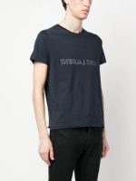 SAINT LAURENT - Men Round Neck T-shirt - Image 2