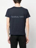SAINT LAURENT - Men Round Neck T-shirt - Image 3