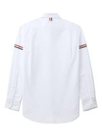 THOM BROWNE - Men Classic Long Sleeve Button Down Point Shirt W/ GG Armband In Oxford - Image 6
