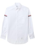 THOM BROWNE - Men Classic Long Sleeve Button Down Point Shirt W/ GG Armband In Oxford - Image 5