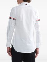 THOM BROWNE - Men Classic Long Sleeve Button Down Point Shirt W/ GG Armband In Oxford - Image 2