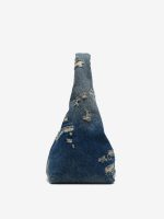 MARC JACOBS - Women Rip and Repair Denim Sack Bag - Image 3