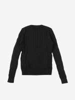 POLO RALPH LAUREN - Women Cable Knit Cotton Crewneck Sweater - Image 2
