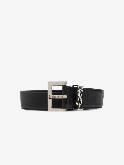 SAINT LAURENT - Men Cassandre Lamb Belt