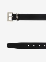 SAINT LAURENT - Men Cassandre Lamb Belt - Image 4