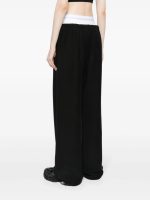 T BY ALEXANDER WANG - Women Logo Elastic Exposed Brief Wide Leg Sweatpant - Image 2