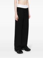 T BY ALEXANDER WANG - Women Logo Elastic Exposed Brief Wide Leg Sweatpant