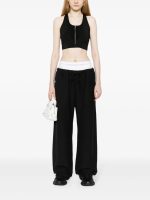 T BY ALEXANDER WANG - Women Logo Elastic Exposed Brief Wide Leg Sweatpant - Image 3