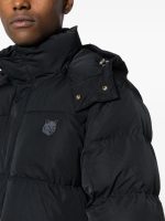 MAISON KITSUNE - Men Nylon W Tonal Fox Head Patch Hooded Puffer - Image 5