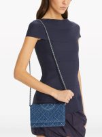 TORY BURCH - Women Fleming Denim Chain Wallet - Image 2