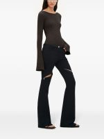 COURRÈGES - Women Ellipse Zipped Twill Pants - Image 2