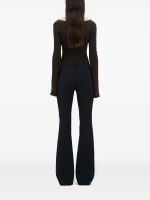 COURRÈGES - Women Ellipse Zipped Twill Pants - Image 3