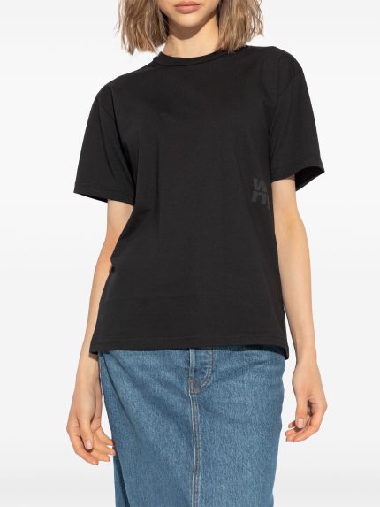 T BY ALEXANDER WANG - Women Essential Jersey Puff Logo Shrunk Tee