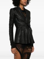 RICK OWENS - Women Pelle Giacca Ls Strutter - Image 2