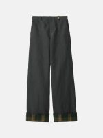 BURBERRY - Women W. Check Lining Trousers