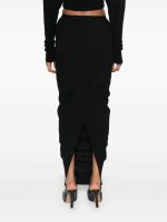 RICK OWENS - Women Wool Pillar Long Skirt - Image 3