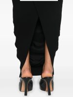 RICK OWENS - Women Wool Pillar Long Skirt - Image 4